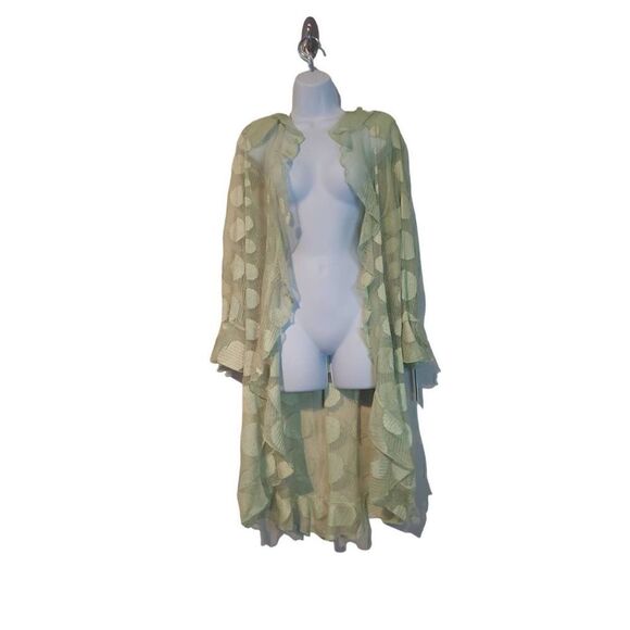 I C by Connie K Sheer Mesh Ruffle Cover - Picture 1 of 5